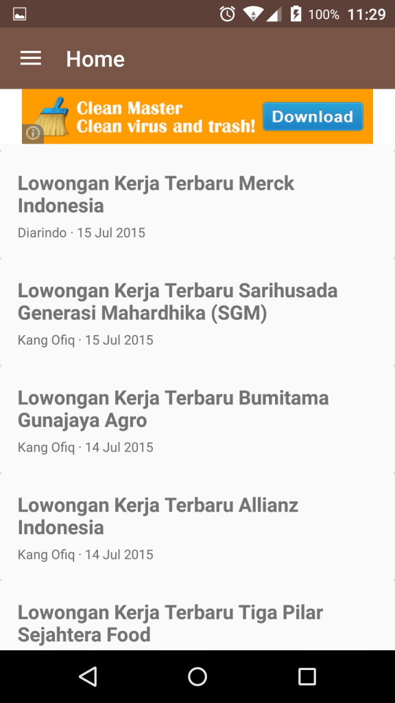 Screenshot Loker Indonesia 3