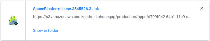 Hasil APK Cara Export Game Construct 2 ke Android