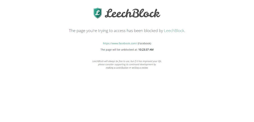Aplikasi Menghindari Kekurangan Multitasking - LeechBlock