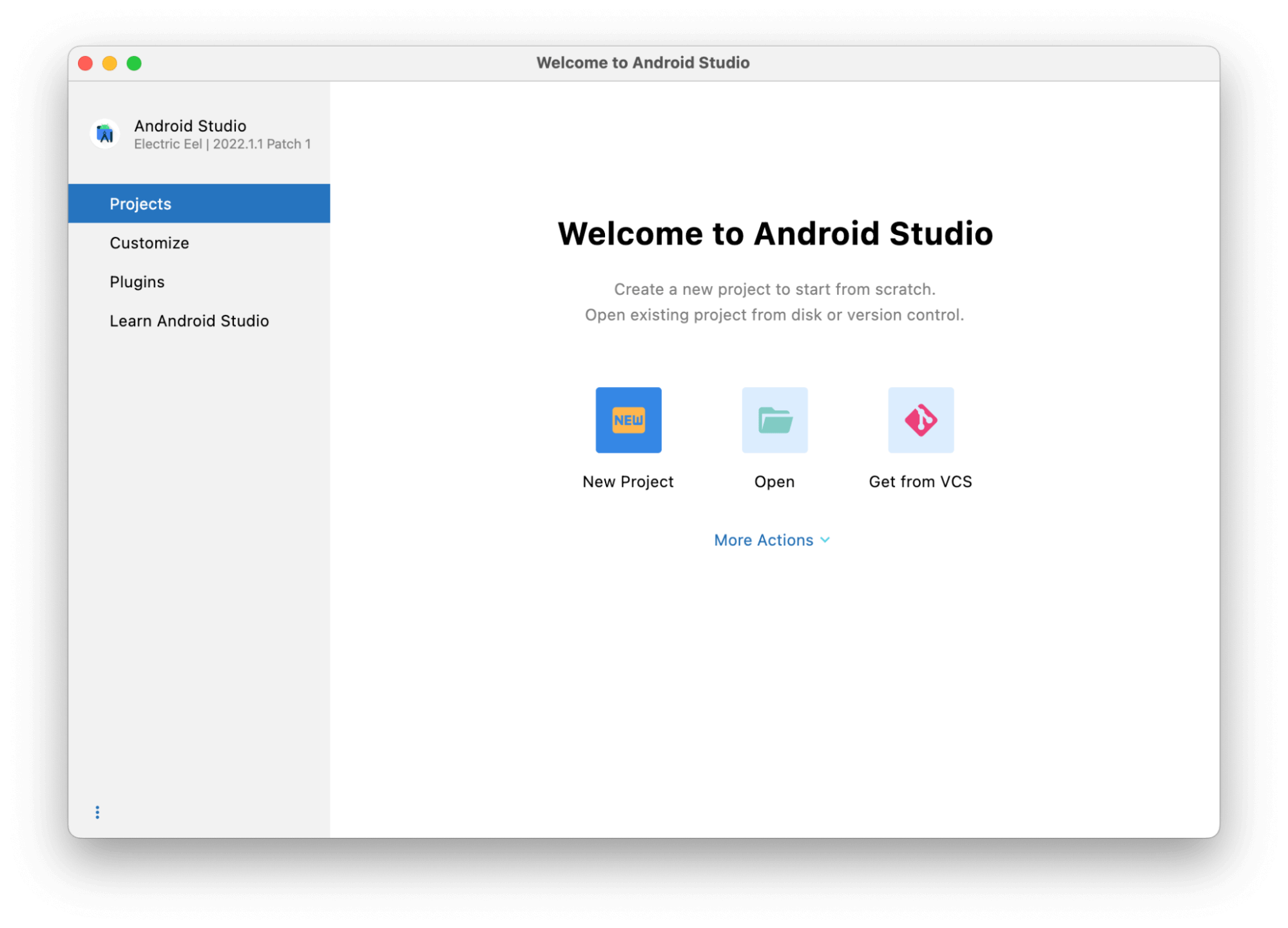 Android Studio Electric Eel siap digunakan!