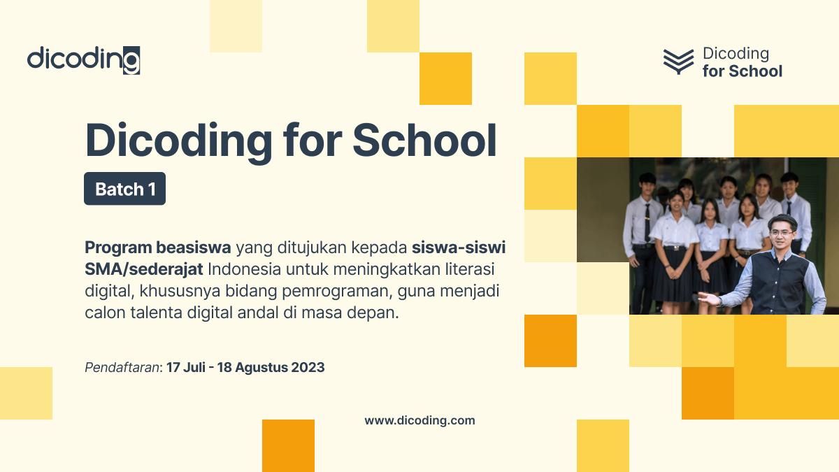 Dicoding for School untuk transformasi digital Siswa Indonesia