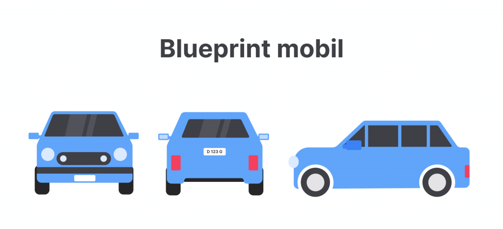 Contoh blueprint untuk membuat mobil dalam OOP dengan JavaScript