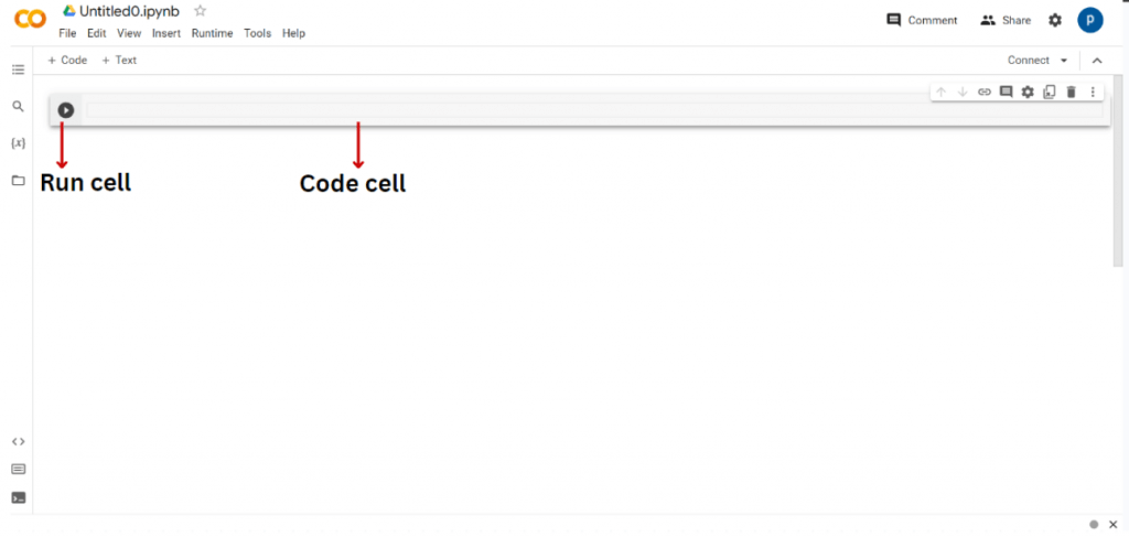 Run cell dan code cell