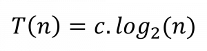 Fungsi T(n) mewakili fungsi waktu eksekusi algoritma pencarian biner, contoh konsep limit dan turunan yang merupakan bagian dari kalkulus